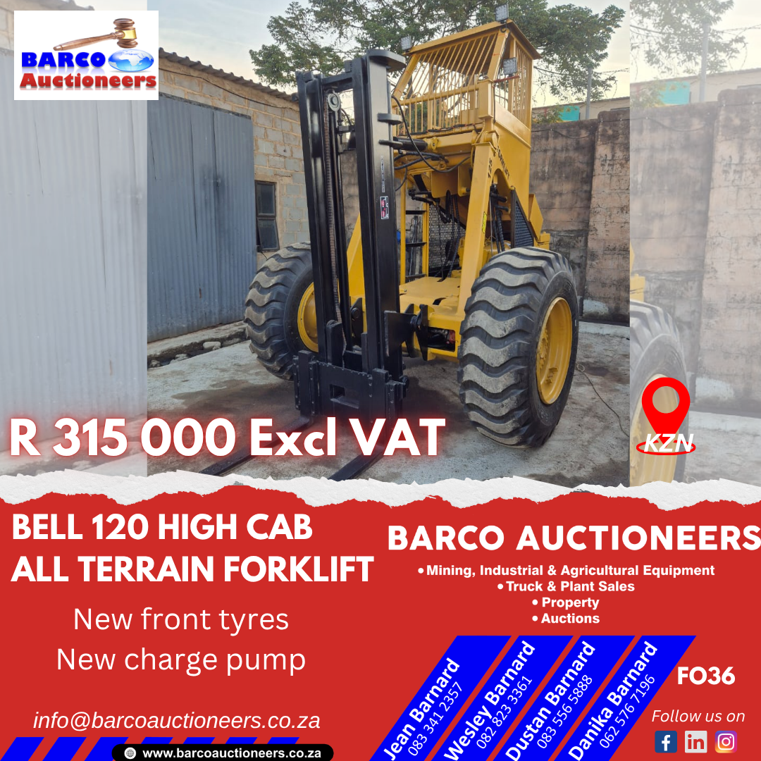 FO36_Bell 120 high cab All terrain forklift