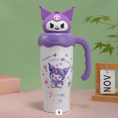 850 ml Sculpted Character Head Tumbler with Straw and Handle. Stainless Steel Tumbler (850 ml)