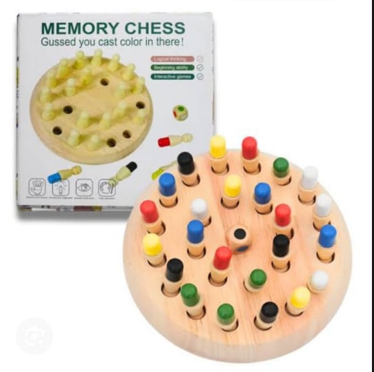 Memory Chess Wooden Game