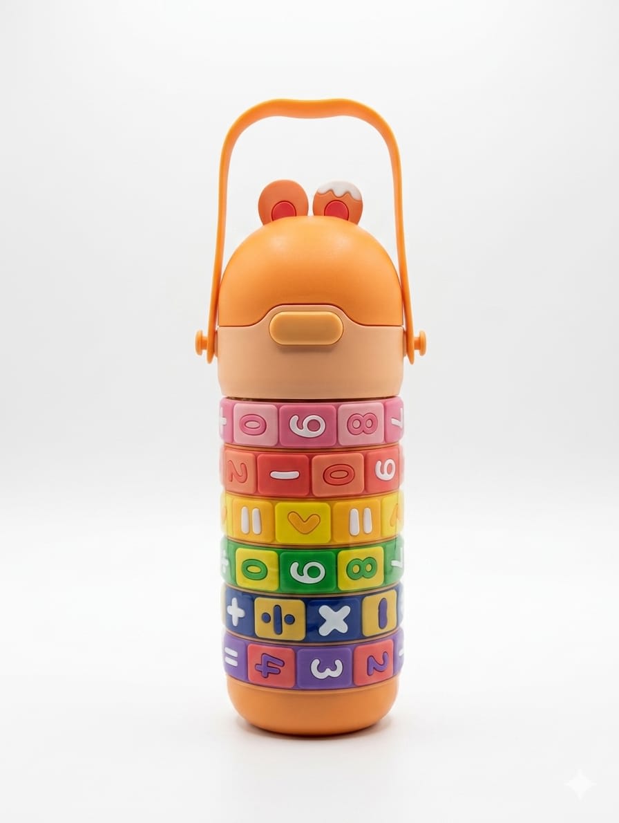 Designer Handle Bottle - Orange
