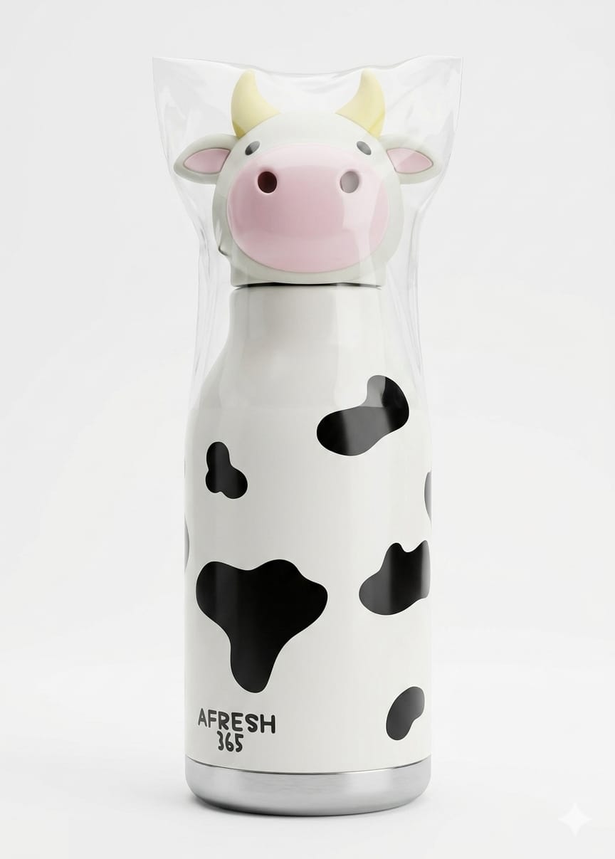 Designer Flip Bottle - COW Theme