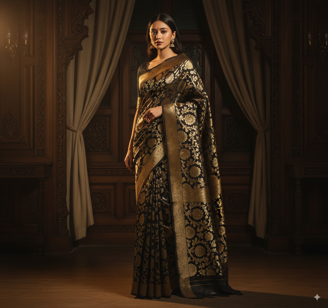 Nocturne Black Jangla Banarasi