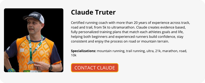Online running coach Claude Truter
