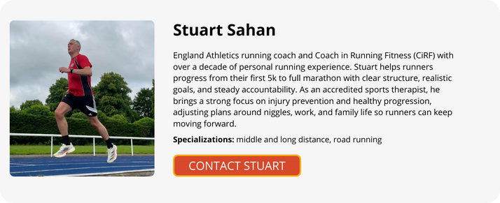 Online running coach Stuart Sahan