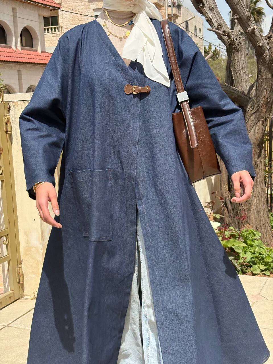 Denim Spring Abaya