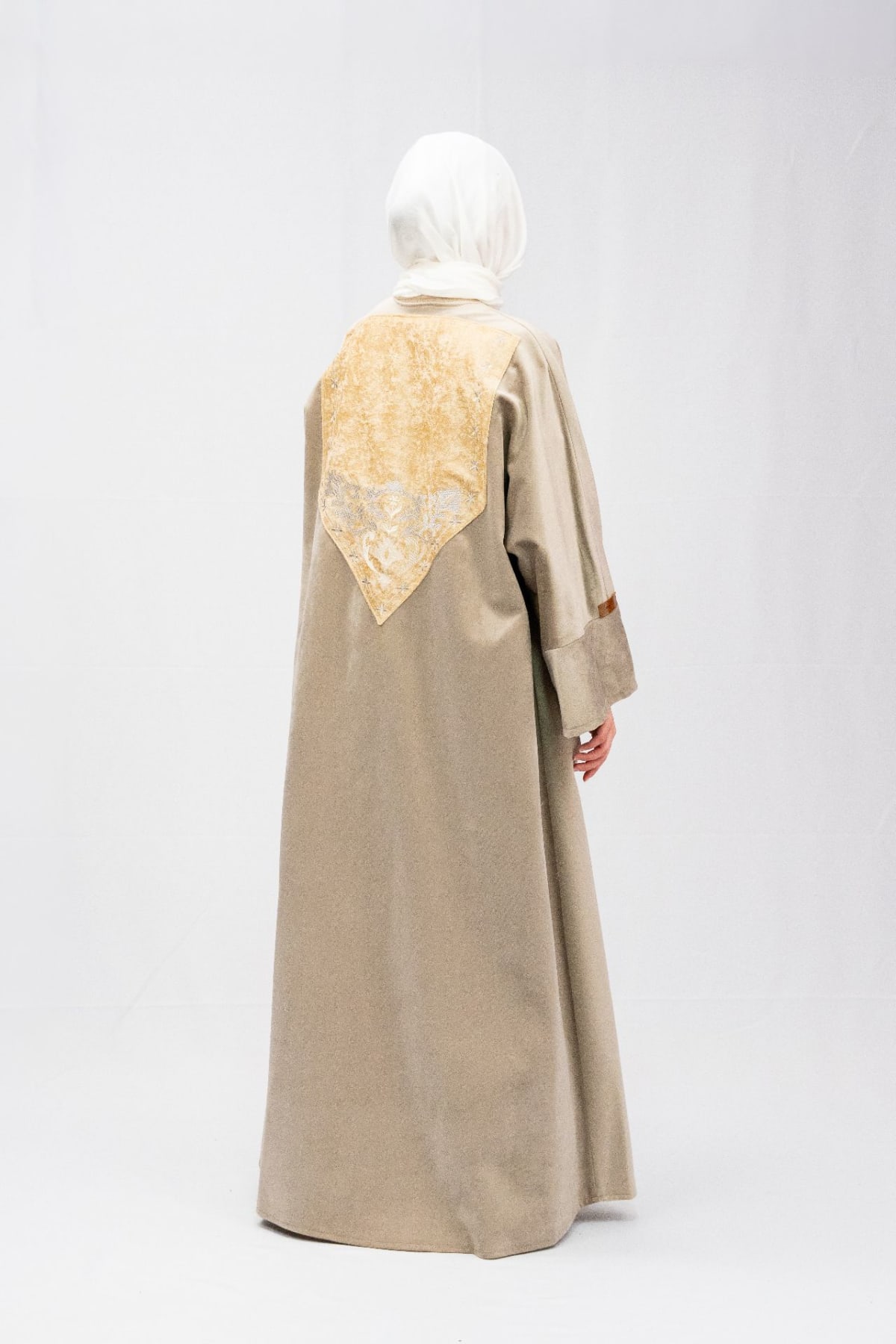 Biege Violet Abaya 