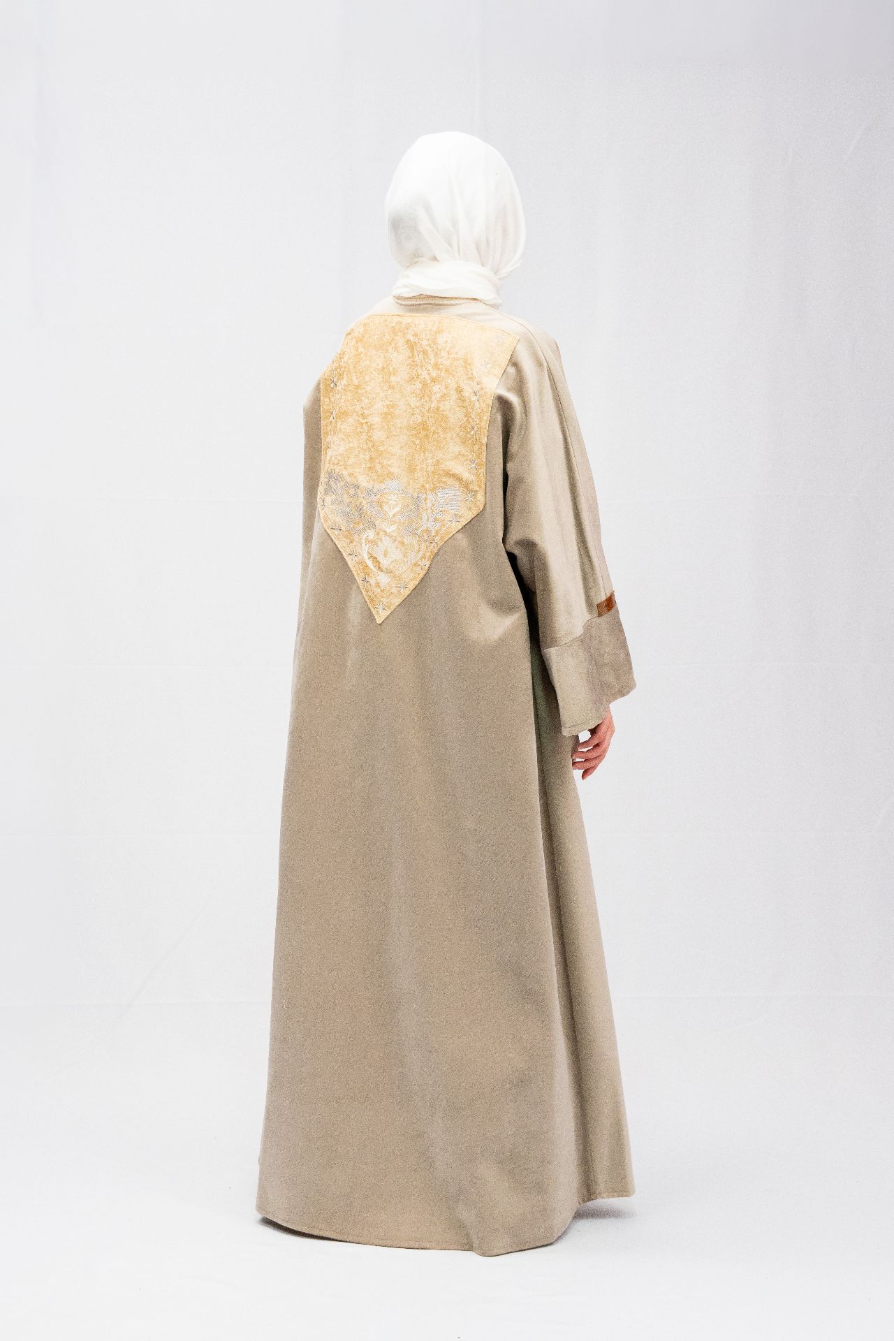 Biege Violet Abaya 
