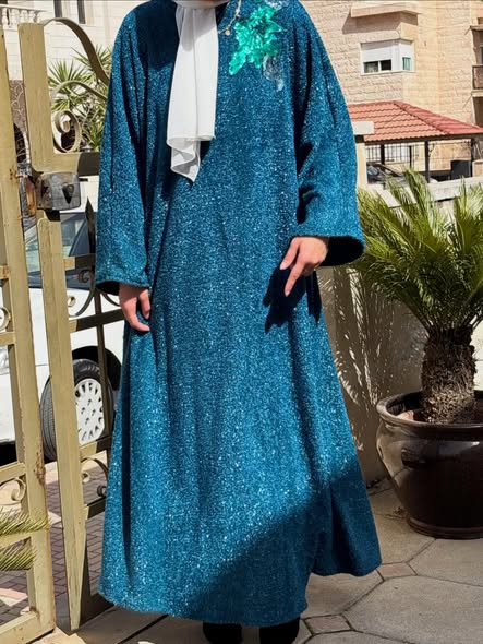 Midnight Bloom Abaya 💙