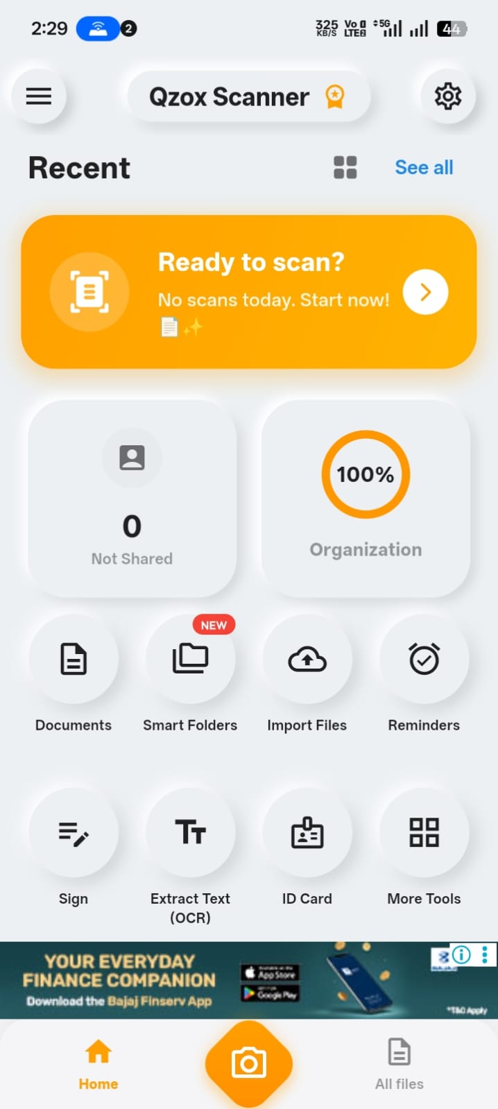 Home Screen