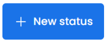 New Status creation interface
