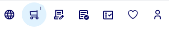 Checkout options display