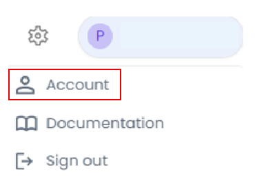 Clicking the profile icon and then 'Settings'