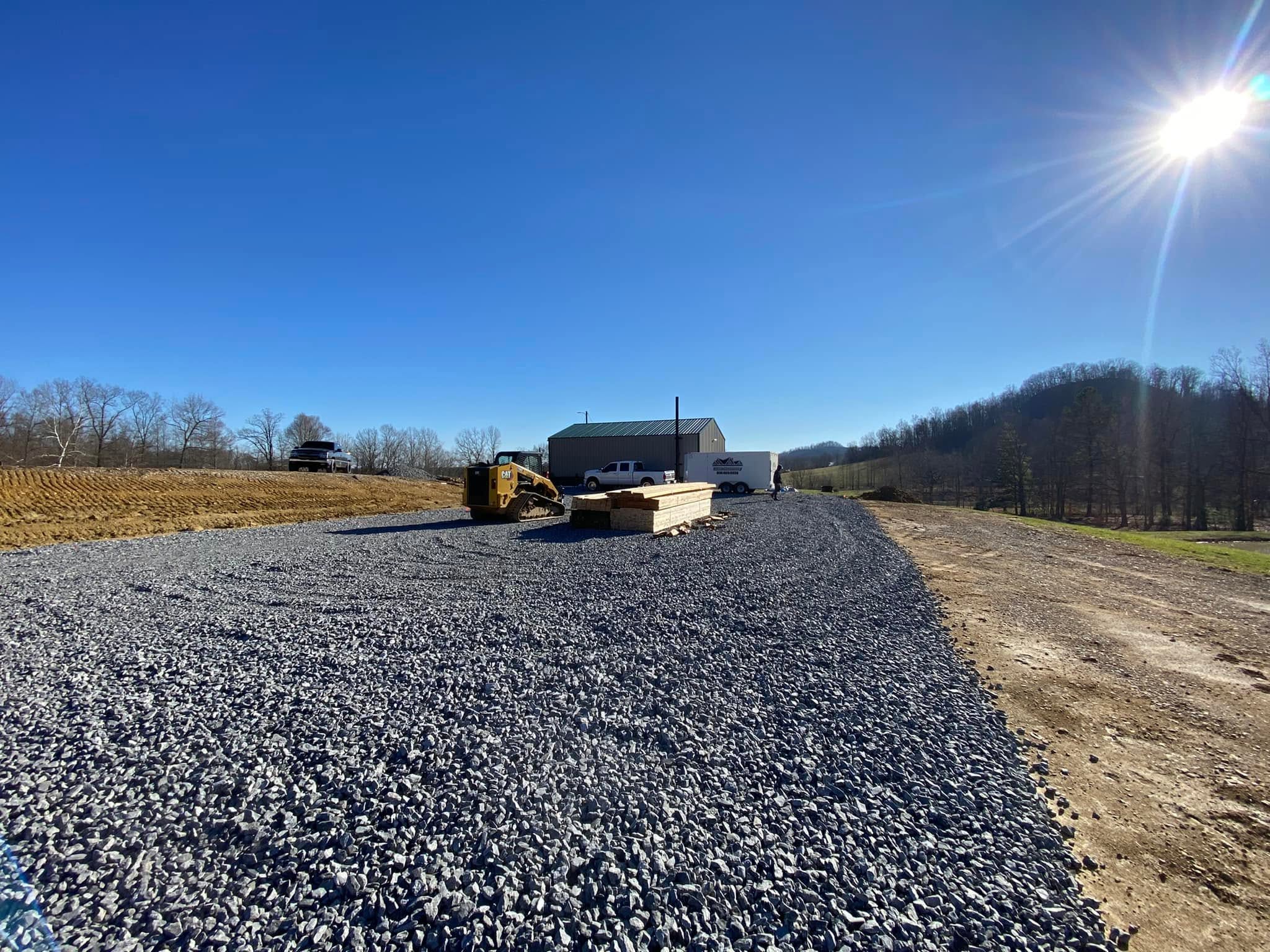 Cleared and graded lot