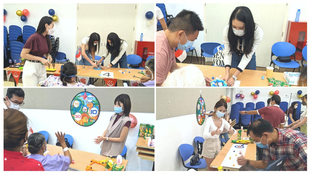 Volunteers from past queens of the Miss Singapore Pageant