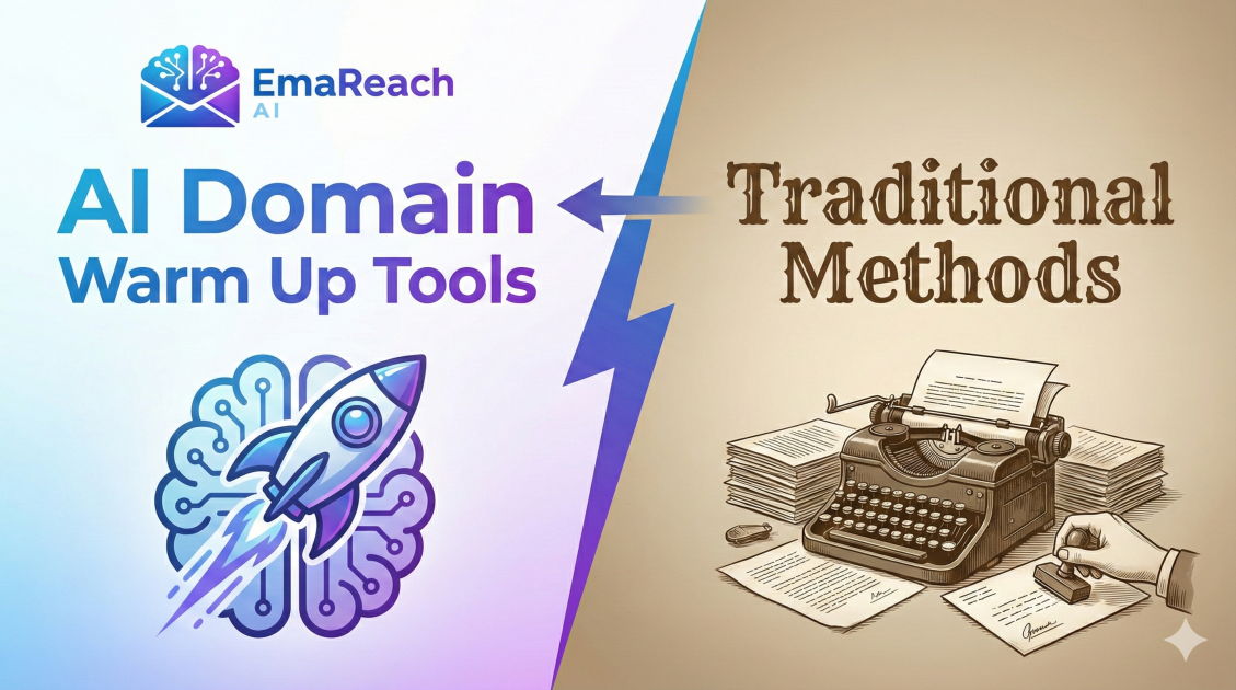 AI Domain Warm Up Tools vs Traditional Methods