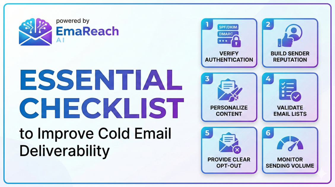 Essential Checklist to Improve Cold Email Deliverability