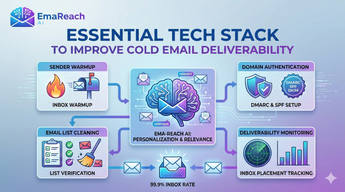 Essential Tech Stack to Improve Cold Email Deliverability