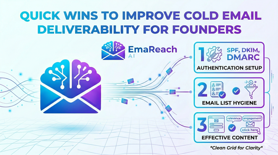 Quick Wins to Improve Cold Email Deliverability for Founders