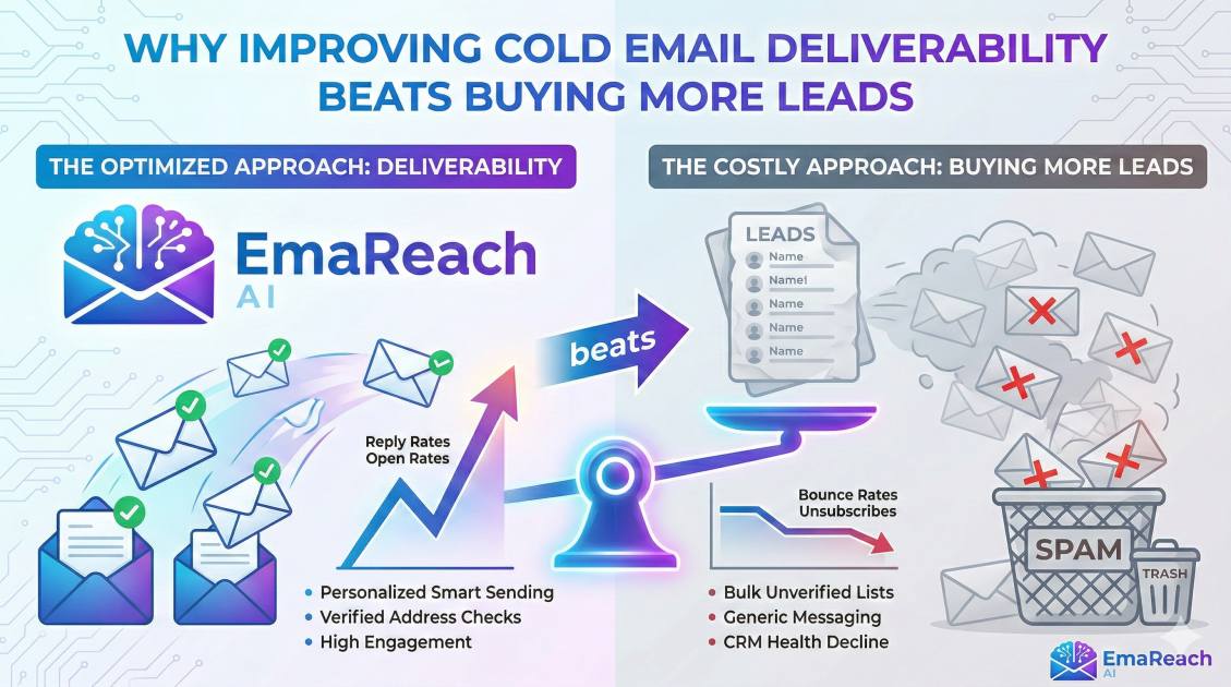 Why Improving Cold Email Deliverability Beats Buying More Leads