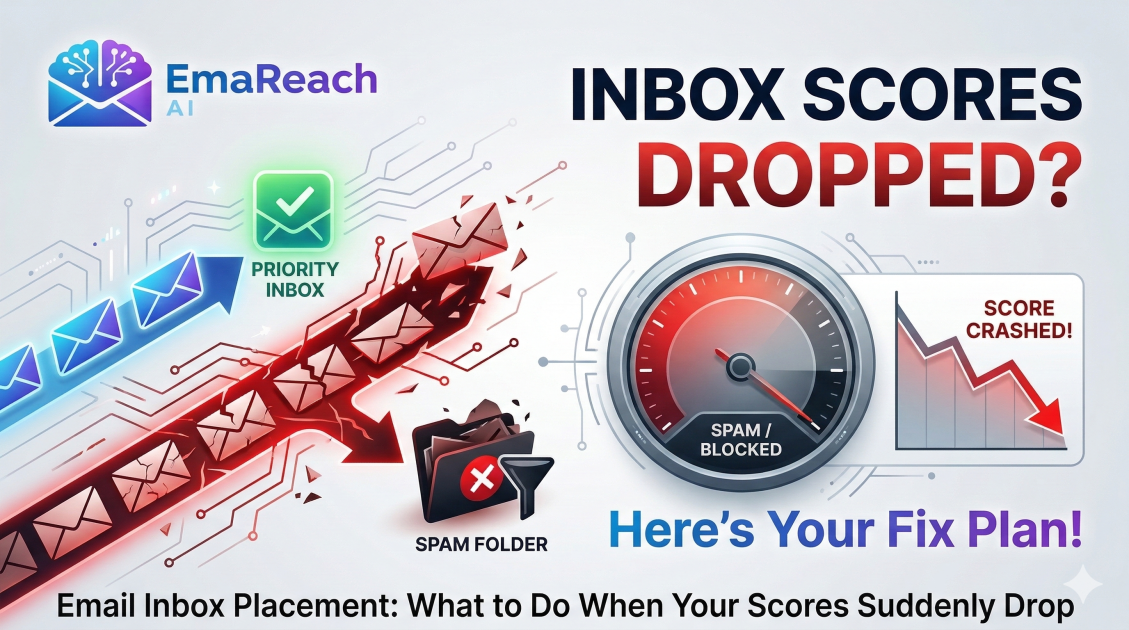 Email Inbox Placement: What to Do When Your Scores Suddenly Drop