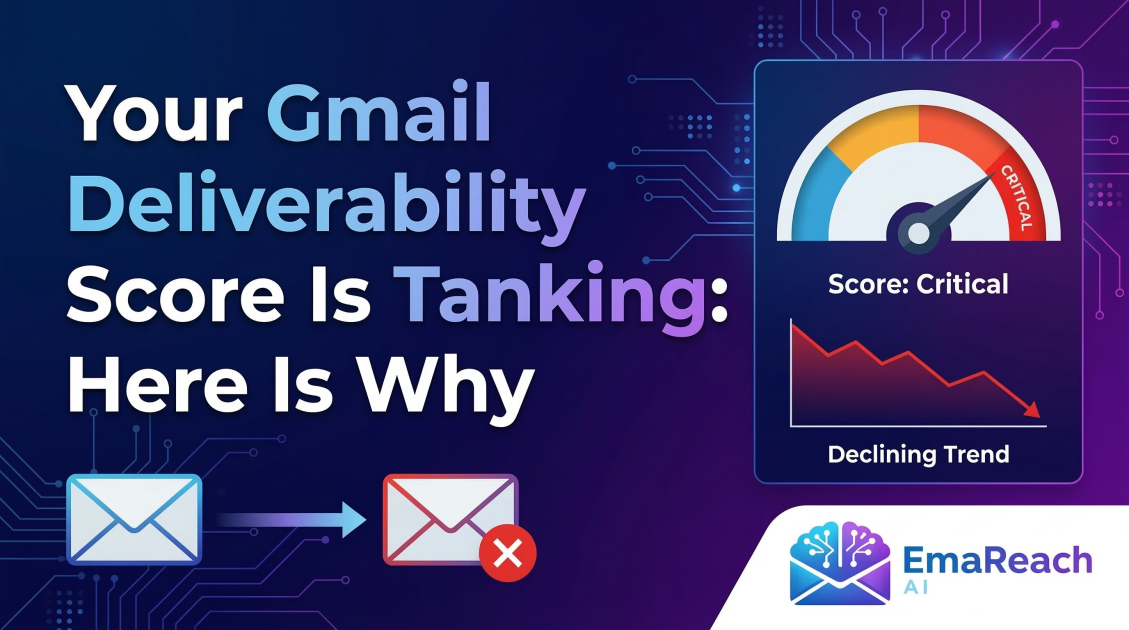 Your Gmail Deliverability Score Is Tanking: Here Is Why
