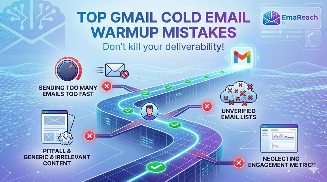 Top Mistakes People Make During Gmail Cold Email Warmup