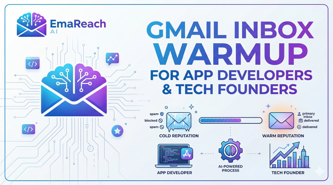 Gmail Inbox Warmup for App Developers and Tech Founders