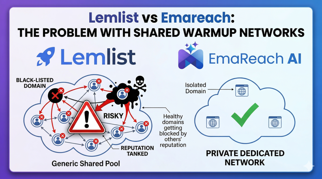 Lemlist vs Emareach: The Problem with Shared Warmup Networks