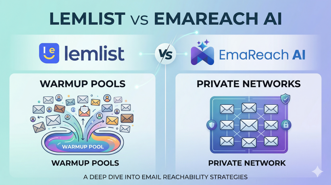 Lemlist vs Emareach: Warmup Pools vs Private Networks