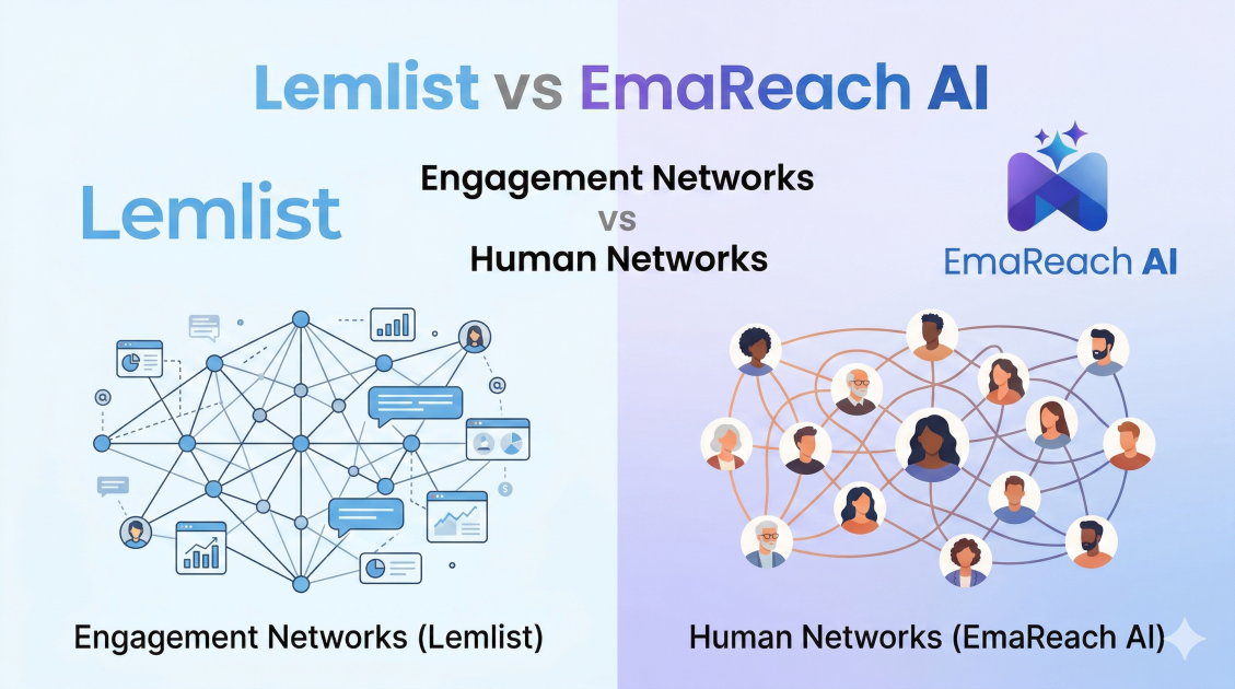 Lemlist vs Emareach: Engagement Networks vs Human Networks