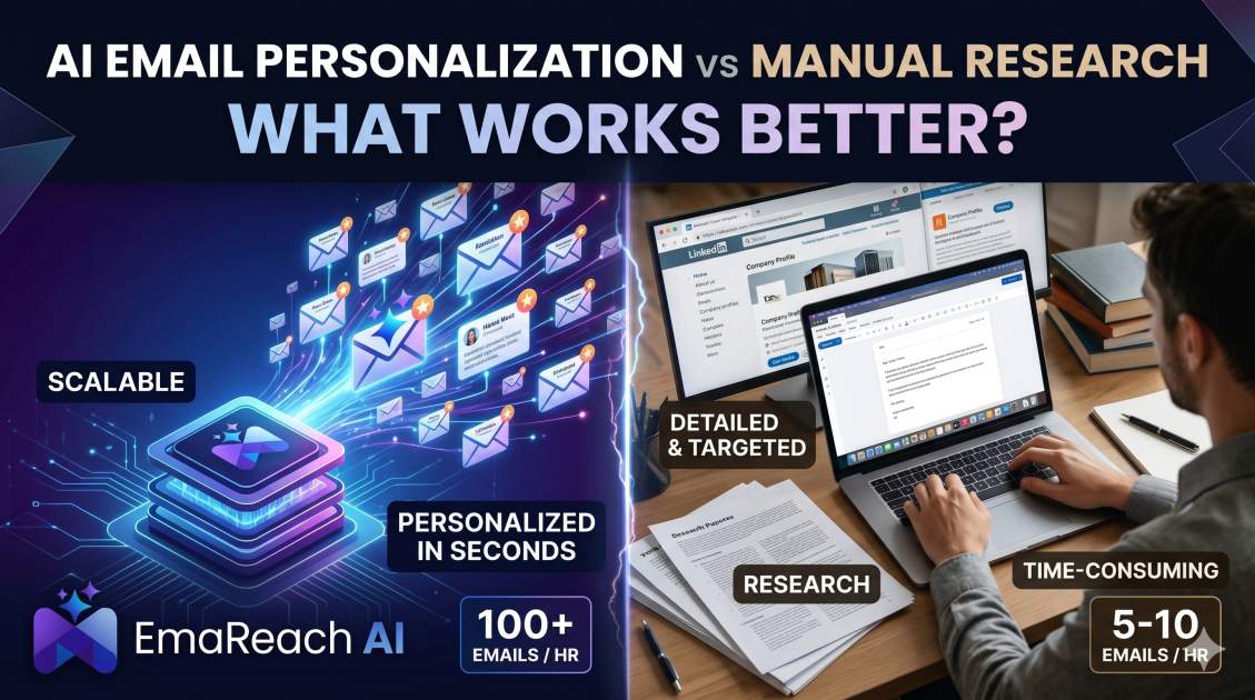 AI Email Personalization vs Manual Research: What Works Better