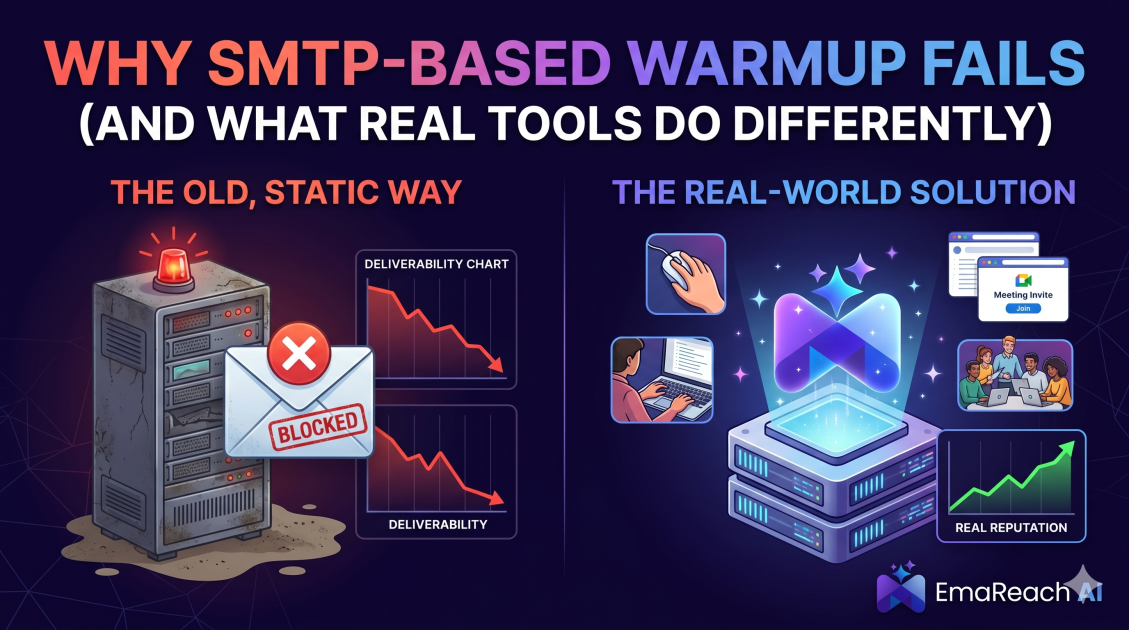 Why SMTP-Based Warmup Fails (And What Real Tools Do Differently)