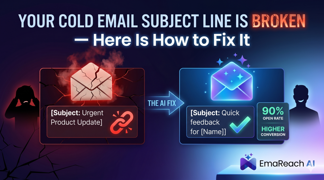 Your Cold Email Subject Line Is Broken — Here Is How to Fix It