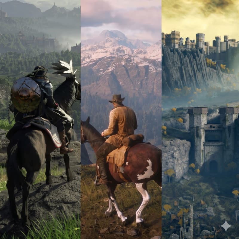 Crimson Desert vs Elden Ring vs Red Dead Redemption 2: Three Visions of Open-World Interactive Entertainment