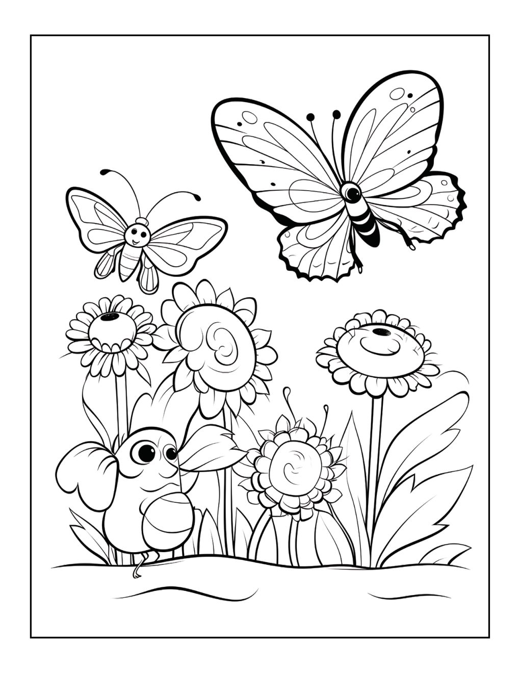 Bugs And Insect Coloring Book