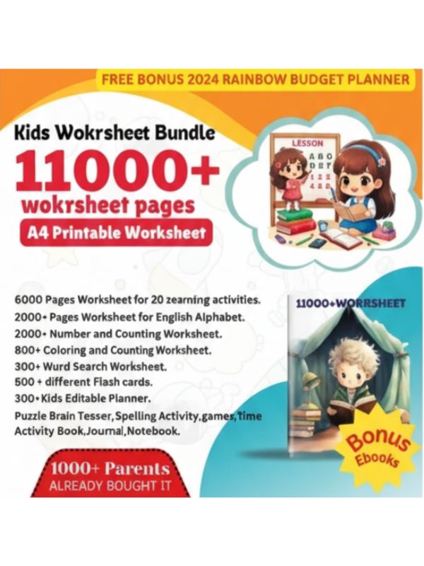 Kids Worksheet Bundle