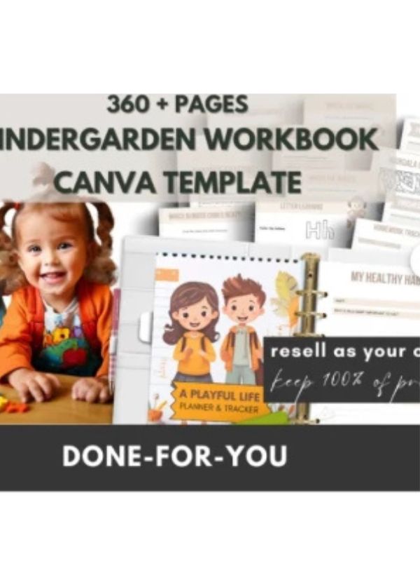 Kindegarden Workbook Canva Template