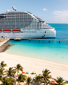 MSC World America from above