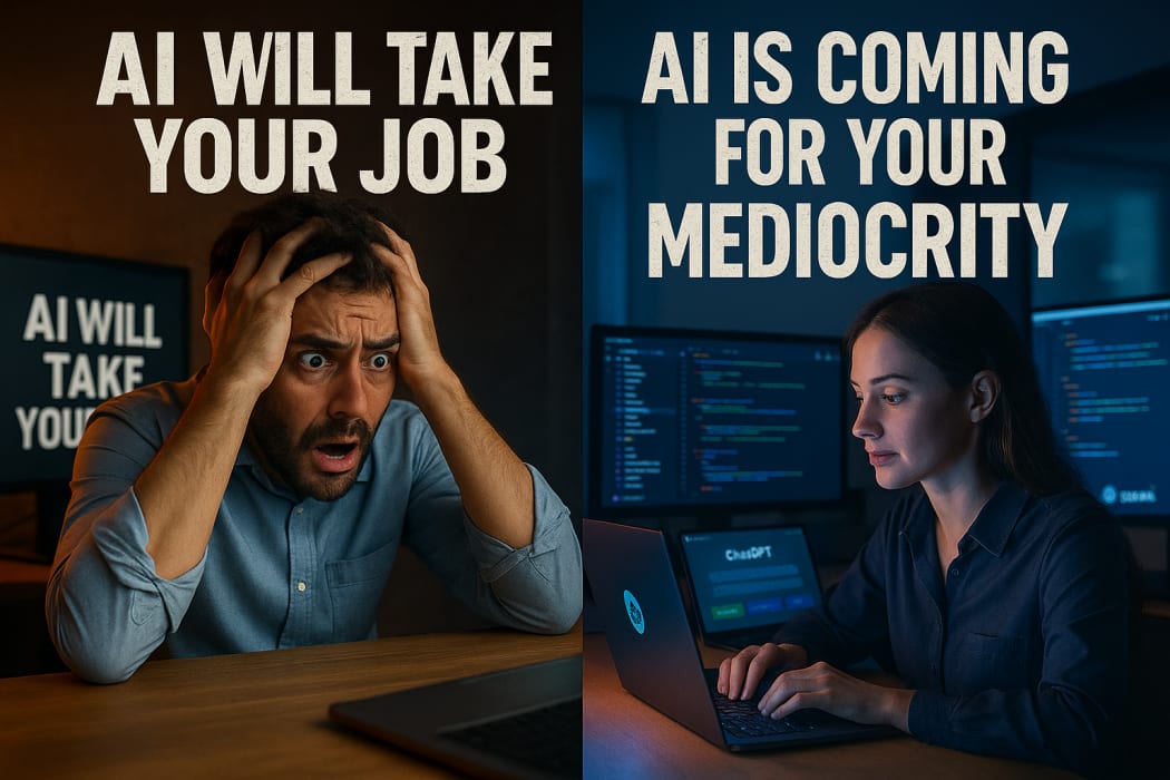 AI Isn’t Coming for Your Job. It’s Coming for Your Mediocrity