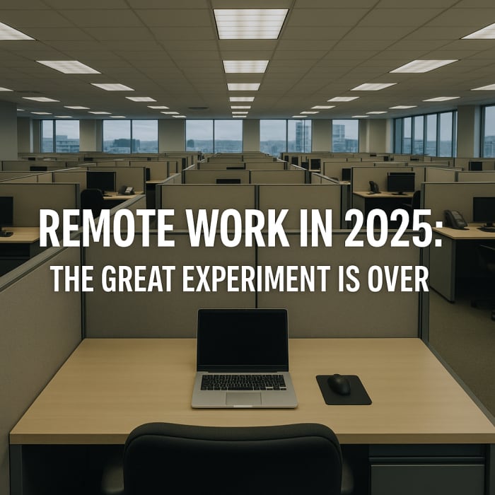 Remote Work in 2025: The Great Experiment Is Over (And the Results Are In)