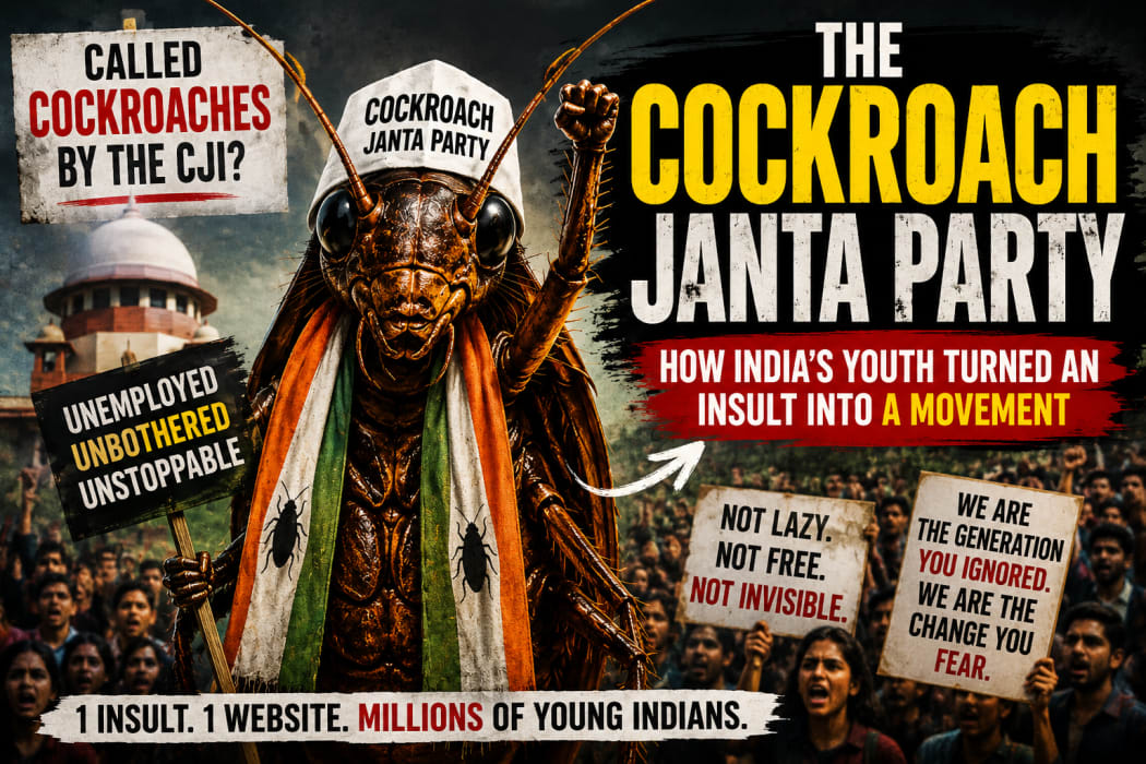 The Cockroaches Have Arrived: India’s Youth Turns an Insult Into a Movement
