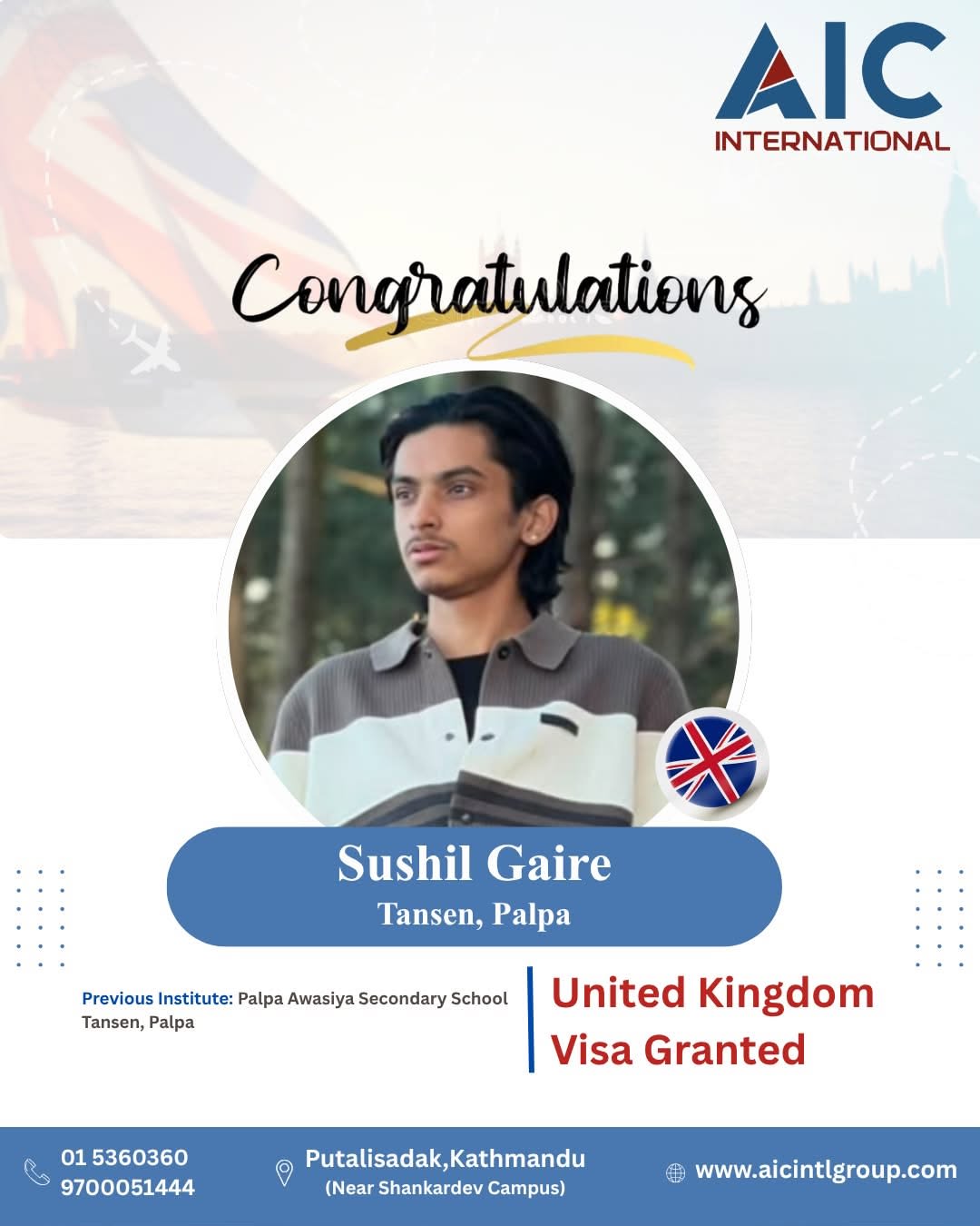 Sushil Gaire — UK Visa Approval