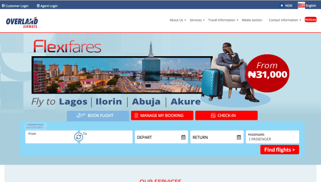 OverlandAirways Booking Platform