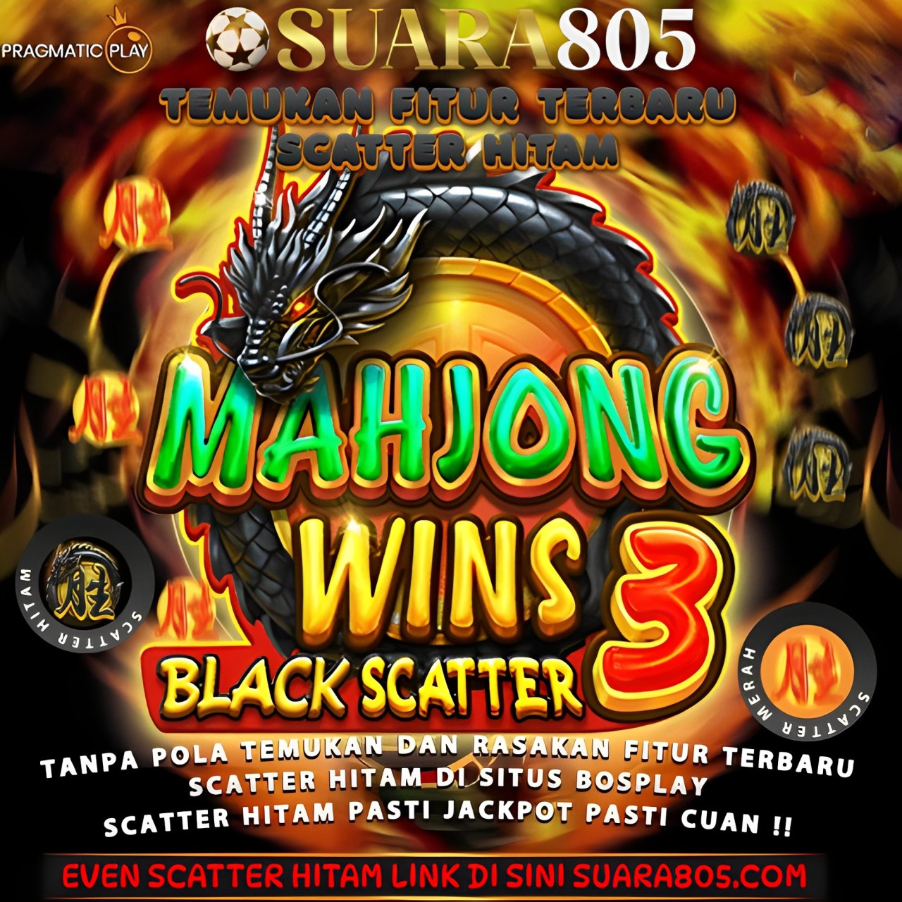 Suara805 >> Bandar Slot Gacor Even Scatter Hitam Mahjong Wins 3 Terbaru