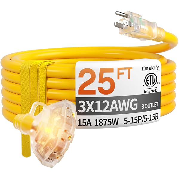 Deeklify extension cord range