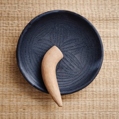 Handcrafted Blue Ceramic Bowl