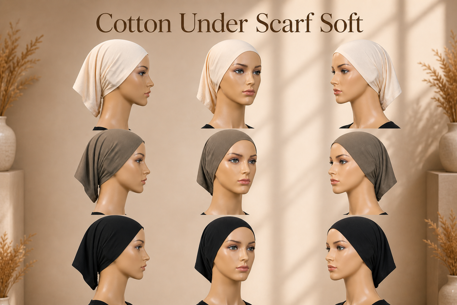 Cotton Under Scarf Soft