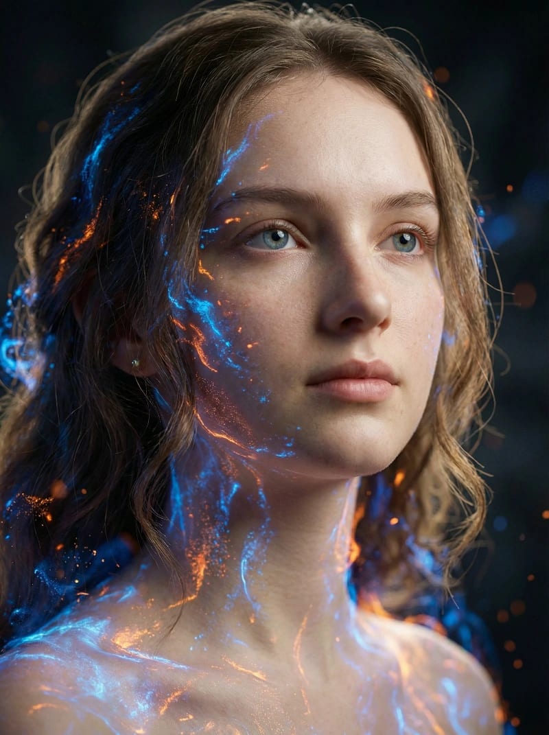 Cinematic Freckled Portrait