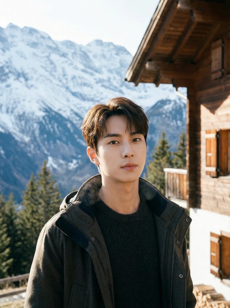 Swiss Alps Lodge Portrait