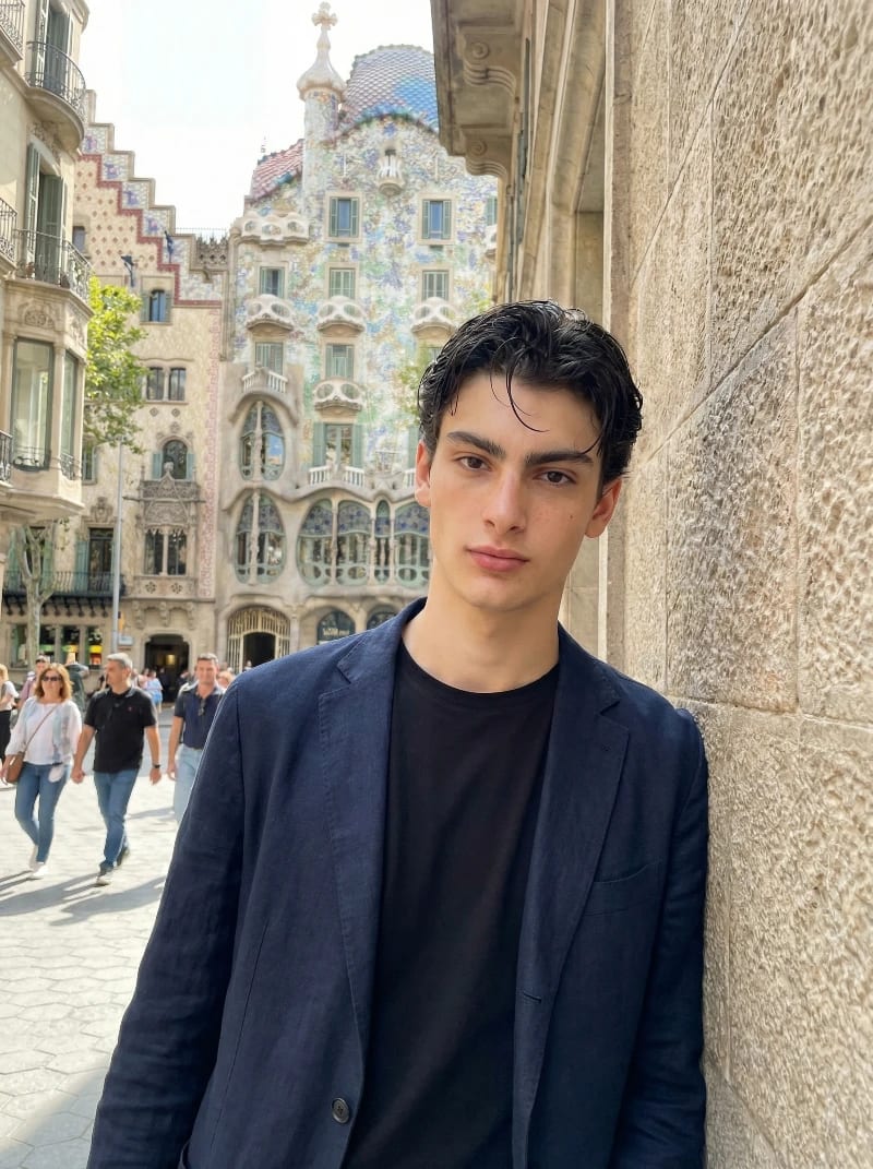 Barcelona Gaudí Male Portrait